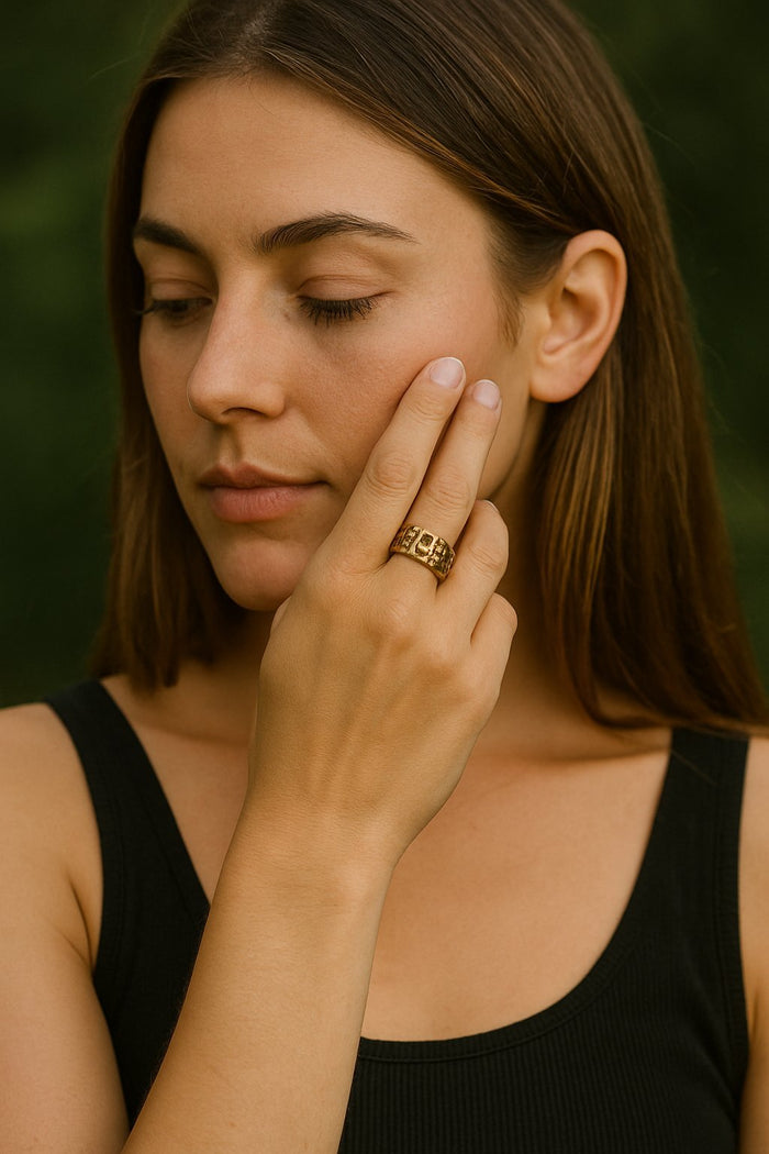 Messing Ringe Schmuck