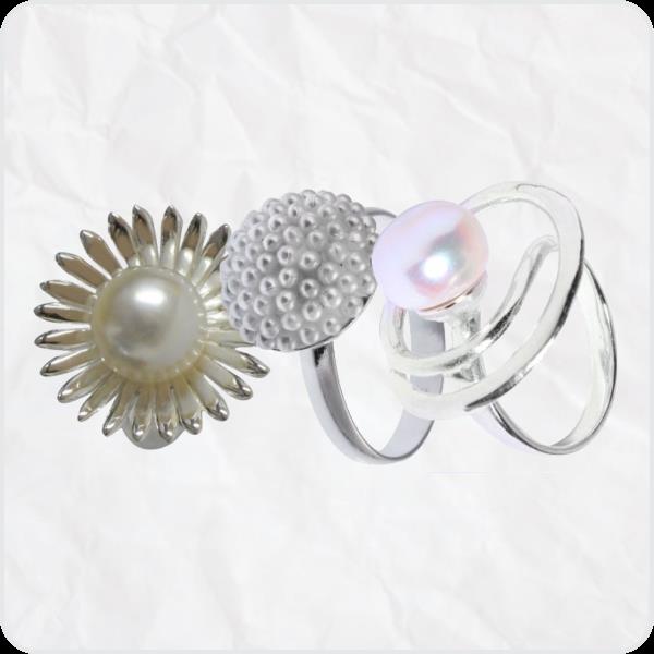Zuchtperlen Ringe