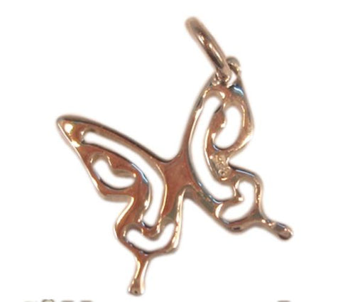 Silberanhänger Schmetterling Anhänger 925er Sterling Silber Unisex Schmuck