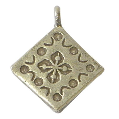 Silberanhänger Karo Muster Anhänger aus Sterling Silber 925er Unisex Schmuck