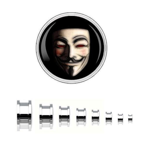 Schraub Plug Tunnel Edelstahl Rand Anonymous Acryl Expander Piercing Chirurgenstahl