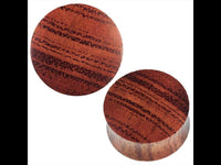 Load image into Gallery viewer, Waru Holz Plug dunkel braun gemasert Handgeschnitzt Tunnel Expander

