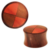 Load image into Gallery viewer, Plug Saba Holz Oberfläche Teak Holz und Sono Holz Tribal Expander
