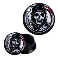 Load image into Gallery viewer, Schraub Plug Acryl Skelett Mann mit Umhang Piercing Ohrschmuck
