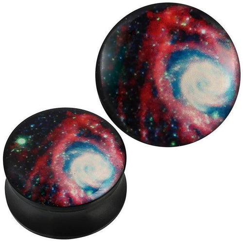 Plug Acryl All Strudel hell rot grün schwarz Piercing Ohrschmuck