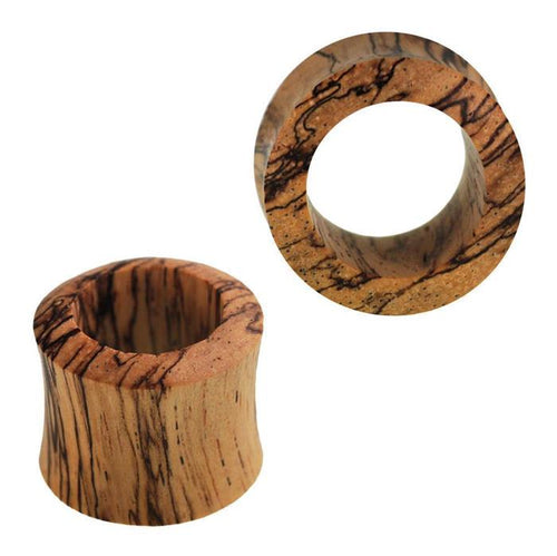Tunnel Tamarindenholz hell dunkel gemasert double flared Handarbeit