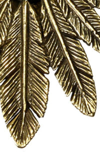 Load image into Gallery viewer, Flesh Tunnel antik gold Messing Plug zum Einhängen Spalt Federschmuck Indianer
