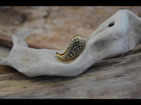 Load image into Gallery viewer, Plug zum Einhängen Drop Messing gold Engelstrompete
