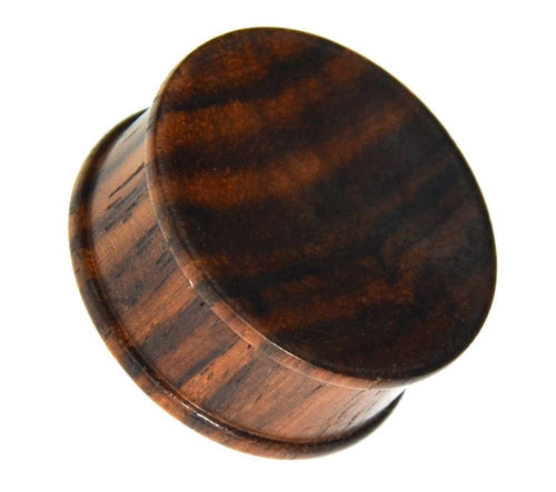Tribal Holz Plug Sonoholz dunkelbraun Unisex ribbed