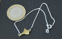 Load image into Gallery viewer, Armband 20cm vergoldet Silber 925 Ginkgo Blatt 10mm
