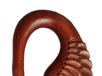 Load image into Gallery viewer, Piercing Holz red sawo wood Schwan Tribal earring Expander handgeschnitzt
