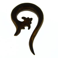 Load image into Gallery viewer, Tribal Kokosholz Piercing Thai Spirale lang Ornament
