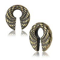 Load image into Gallery viewer, Ohrgewicht Brass Schachbrett Schlüsselloch Piercing
