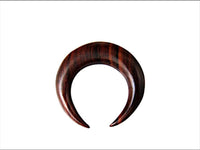 Cargar imagen en el visor de la galería, Holz Septum Lobe Ohr Piercing Sichel 3mm 4mm 6mm
