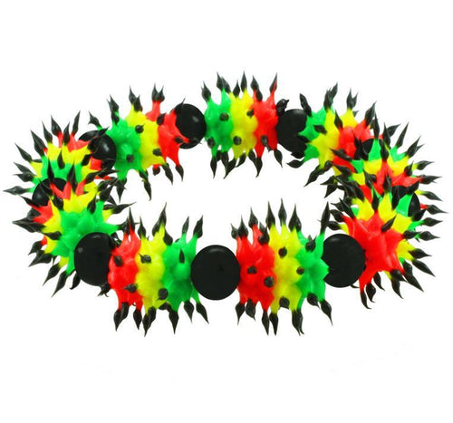 Stachel Silikonarmbänder rot gelb grün Spitzen schwarz Armbänder Armband Silikon Silikonarmband