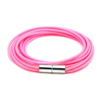 Cargar imagen en el visor de la galería, Silikonarmbänder Farben Schnüre Armband Silikon fünffach mehrlagig Magnetverschluss unisex
