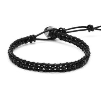 Load image into Gallery viewer, Glitzer Lederarmbänder Glaskristall Perlen facettiert bunt Armband Leder verstellbar unisex
