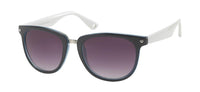 Load image into Gallery viewer, A pair of Sonnenbrille Damen Designer Brille getönt 400UV mehrfarbig Nerdbrille Herz with dark gradient lenses, black front frames, white arms, heart-shaped accents, and 400UV protection for stylish, safe sunwear.
