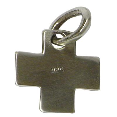 Silberanhänger breit Kreuz Anhänger aus Sterling Silber 925er