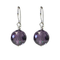 Load image into Gallery viewer, A pair of Silberohrringe Zirkonia Discokugel facettiert 12 mm aus 925 Sterling Silber mit bunten, funkelnden Zirkonia-Kugeln für einen glanzvollen Look.
