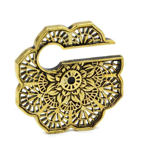 Piercing Ohrgewicht Messing 18g Mandala Blume 8mm