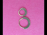 Cargar imagen en el visor de la galería, Septum Piercing Messing 1.2mm Punkte Sichel
