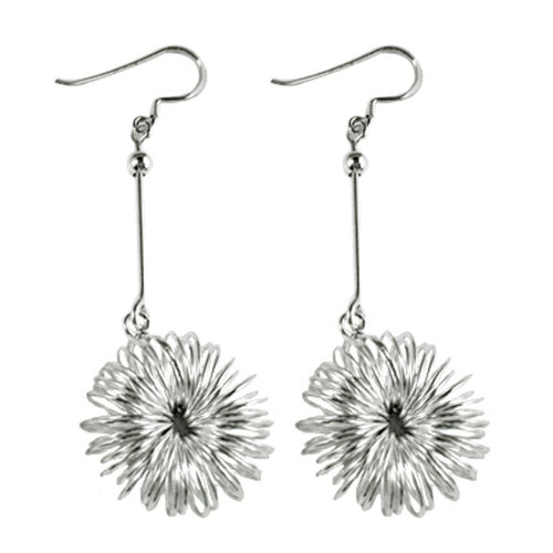 Silberohrringe 925er Silber Ohrringe Ohrhänger Schmuck Blumen Filigran an Stab Damen