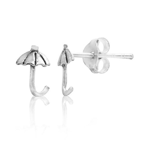 Silberohrstecker Ohrstecker 925er Sterling Silber Unisex Schmuck Ohrringe Regenschirm