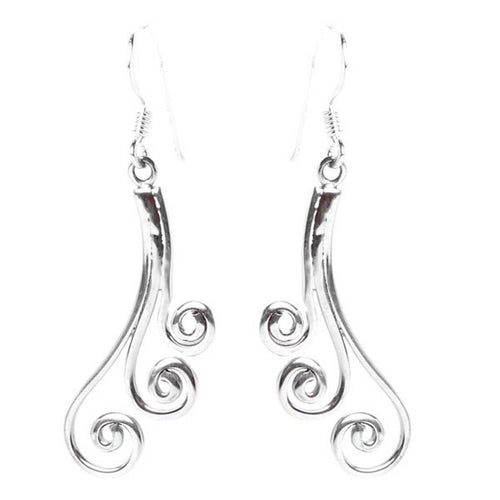 Silberohrringe 925er Silber Ohrringe Ohrhänger Damen Schmuck drei Spiralen
