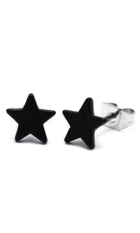Load image into Gallery viewer, Brass Ohrstecker Stern Sterne bunt Unisex Ohrringe Edelstahl nickelfrei Kommunismus 12 mm
