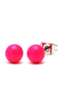 Load image into Gallery viewer, A pair of colorful 12 mm star-shaped unisex brass Ohrstecker earrings, made from nickel-free stainless steel, displayed on a white background.
