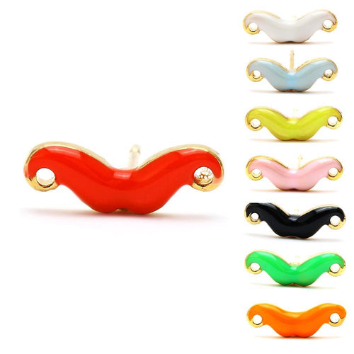 Brass Ohrstecker Stern Sterne bunt Unisex Ohrringe Edelstahl nickelfrei Kommunismus 12 mm