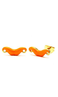 Load image into Gallery viewer, Brass Ohrstecker Stern Sterne bunt Unisex Ohrringe Edelstahl nickelfrei Kommunismus 12 mm
