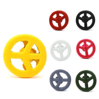 Load image into Gallery viewer, Ohrstecker Peace Zeichen 8 mm Edelstahl Gummi Beschichtung nickelfrei Unisex Schmuck
