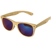 Load image into Gallery viewer, Sonnenbrille Nerd Holz Design verspiegelt getönt 400 UV
