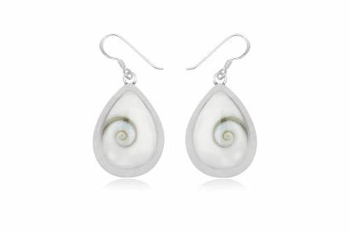 Shivaauge Träne Rand Ohrringe Ohrhänger 925er Sterling Silber Shiva Auge Shivaeye