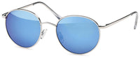 Load image into Gallery viewer, Sonnenbrille rund Gläser John Lennon Style 400UV Metallrahmen golden verspiegelt
