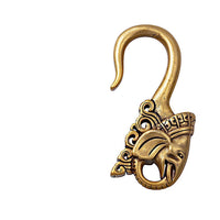 Load image into Gallery viewer, Ohrgewicht Kupfer Piercing 5mm Hook Elefant
