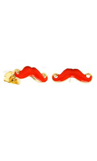 Load image into Gallery viewer, Brass Ohrstecker Stern Sterne bunt Unisex Ohrringe Edelstahl nickelfrei Kommunismus 12 mm
