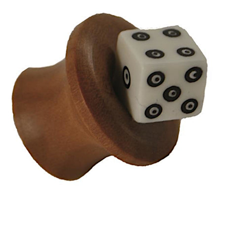 Organic Sabaholz Plug handgeschnitzt Bone Würfel Plug Pilzform Tribal
