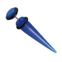 Load image into Gallery viewer, Acryl Fake Piercing Expander Blau Dehnungsstab Straight Dehnstab - chic - net.de
