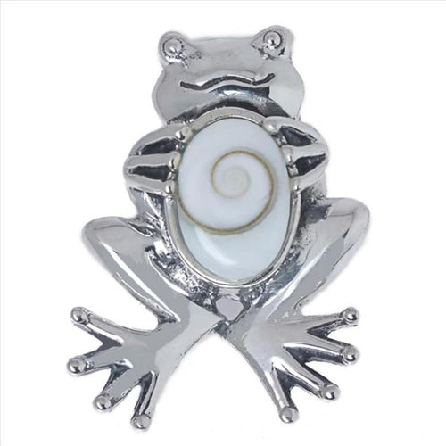 Shivaauge Silberanhänger Frosch Anhänger 925er Sterling Silber Shiva Auge Eye Damen Schmuck