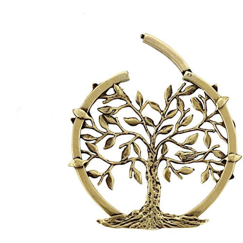 Clicker Piercing Ohrgewicht 3mm Baum des Lebens Messing - chic - net.de