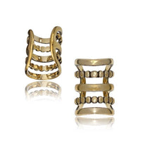 Load image into Gallery viewer, Ear cuff Dread Lock Bead Messing gold 5 Ringe - chic - net.de
