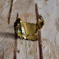 Load image into Gallery viewer, Ear cuff Dread Lock Bead Messing gold Blümchen - chic - net.de
