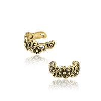 Load image into Gallery viewer, Ear cuff Dread Lock Bead Messing gold Blumen - chic - net.de
