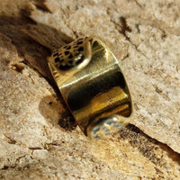 Load image into Gallery viewer, Ear cuff Dread Lock Bead Messing gold Ethno - chic - net.de
