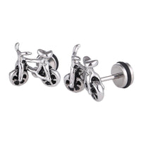 Load image into Gallery viewer, Fake Piercing Expander silberfarben Fahrrad Schaubverschluss Edelstahl - chic - net.de
