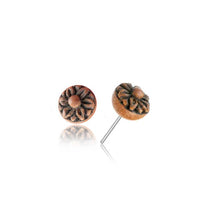 Cargar imagen en el visor de la galería, Gewindelose Piercing Enden 0.45mm Holz Blume 5mm - chic - net.de
