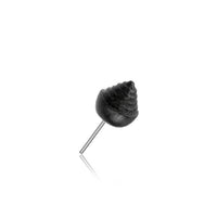 Load image into Gallery viewer, Gewindelose Piercing Enden 0.45mm Holz braun schwarz - chic - net.de
